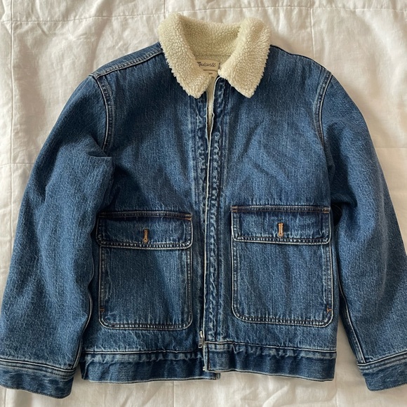 Madewell Jackets & Blazers - Madewell Jean Jacket with Sherpa collar